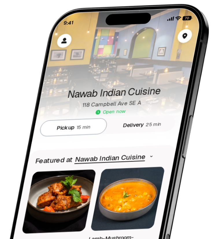 Nawab Indian Cuisine app preview
