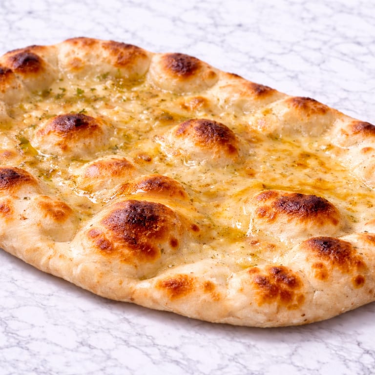 Freshly Baked Naan: A Flavorful Indian Delight