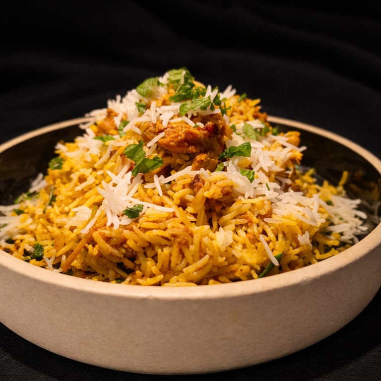 Delicious Roasted Chicken and Indian Cuisine